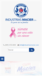 Mobile Screenshot of industriasmacier.com